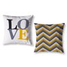 Kit 2 Capas de Almofada Love Sala Quarto 40cm Decoração - 1