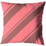 Kit 5 Capas de Almofada 40cm x 40cm Listras Rosa para Sala Estampada Ziper Invisivel - 3