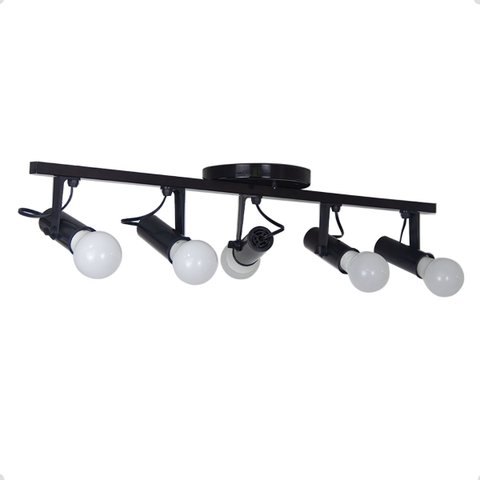 Spot Trilho 5 Lâmpadas Soft Direcionavel E-27 110v/220v