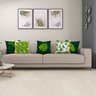 Kit 5 Capas de Almofada 40cm x 40cm Folhas Verdes Estampada Ziper Invisivel - 2