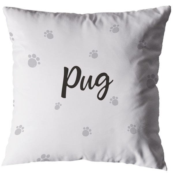 Capa para Almofada Estampa Digital 40x40cm Pug_02 - 1
