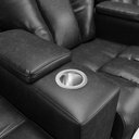 Ver imagem 7 de Poltrona do Papai Reclinável 3 Lugares Sala de Cinema Pequim Manual PU Preto G23 - Gran Belo