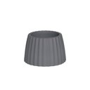 Ver imagem 2 de Vaso Cachepot Wave 19cm Cinza Mor