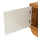 Ver imagem 7 de Rack para TV 75 e 85 Polegadas com LED Arcus Estilo Orgânico 218 cm - Cedro e Off White