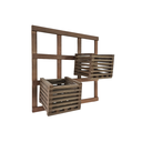 Ver imagem 2 de 1 Treliça 50x50 + 2 Cachepô 18x18 Jardim Vertical Eucalipto