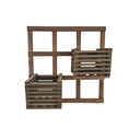 Ver imagem 1 de 1 Treliça 50x50 + 2 Cachepô 18x18 Jardim Vertical Eucalipto