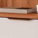 Ver imagem 6 de Estante Home Noble 270cm para TV até 75” com Cristaleira, Torre com LED e Portas Reflecta em MDP/
