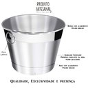 Ver imagem 2 de Balde de Cerveja e Gelo Grande em Alumínio Térmico Lixado 10L
