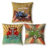 Kit 3 Capas de Almofada Quarto Vintage Carros 40cm Decoração - 1