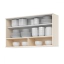 Ver imagem 3 de Armário Aéreo Cozinha 120 Cm Connect 1 Porta Ripado Off White - Henn