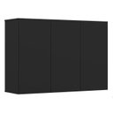 Ver imagem 1 de Armário Suspenso Lavanderia Cozinha Milão 3 Portas:preto