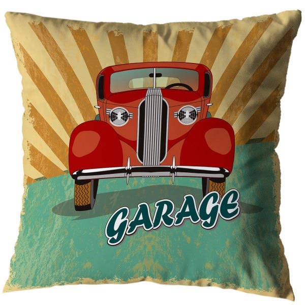 Kit 6 Capas de Almofada Sala Quarto 40cm x 40cm Carros Antigos Vintage - 3