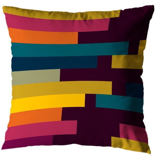 Kit 6 Capas de Almofada Sala Quarto 40cm x 40cm Pastilhas Roxo - 3