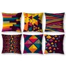Kit 6 Capas de Almofada Sala Quarto 40cm x 40cm Pastilhas Roxo - 1