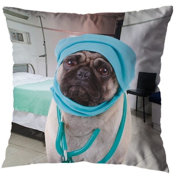 Kit 6 Capas de Almofada Sala Quarto 40cm x 40cm Cachorros Engraçados Pet - 3