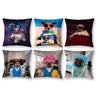 Kit 6 Capas de Almofada Sala Quarto 40cm x 40cm Cachorros Engraçados Pet - 1