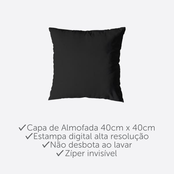 Kit 5 Capas de Almofada 40cm x 40cm Geométrico Amarelo Para Sala Estampada Ziper Invisivel - 4