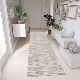 Tapete Passadeira Antiderrapante Para Cozinha 1,30m x 45cm Tecido Decoração Jacquard Tear Artesanal - 1