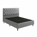Ver imagem 1 de Base Cama Box Casal com Cabeceira Cinza 138x188cm