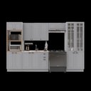 Ver imagem 2 de Cozinha Completa 5 Peças com Rodapé Bari