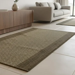 Tapete Passadeira Sisal Lancer 1,00x66cm com Base Antiderrapante Ps31 Mescla