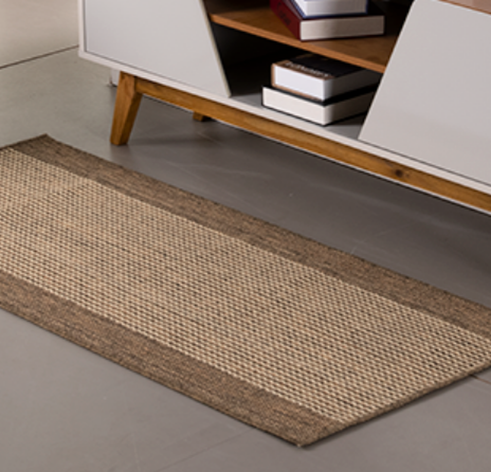 Tapete Passadeira Sisal Lancer 1 Peça Antiderrapante 1,00m X 66cm Ps31 Mescla - 2