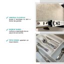 Ver imagem 5 de Balcão Gabinete de Pia 120cm Mdf 2 Portas 3 Gavetas Milla Móveis Carraro