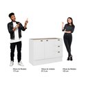 Ver imagem 6 de Balcão Gabinete de Pia 120cm Mdf 2 Portas 3 Gavetas Milla Móveis Carraro