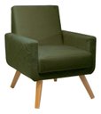 Ver imagem 1 de Poltrona Decorativa - Pietra - Revestimento Veludo Ladecor Estofados Verde