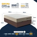 Ver imagem 3 de Cama Box Baú com Colchão de Espuma D70 Double Face Ortopédico Double Sense Casal 138cm