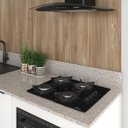 Ver imagem 6 de Cooktop À Gás 4 Bocas Vidro Flange Esmaltada Preto Bivolt