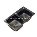 Ver imagem 3 de Cuba para cozinha gourmet pia dupla aço inox com acessórios Ticunas Pingoo.casa - Preto