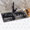 Cuba para cozinha gourmet pia dupla aço inox com acessórios Ticunas Pingoo.casa - Preto - 2