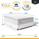 Ver imagem 3 de Cama Box com Colchão de Molas Ensacadas Pillow Top Flora Casal 138cm