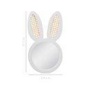 Ver imagem 2 de Espelho Decorativo Infantil 43x44cm Lebre Branco