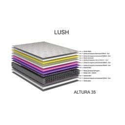 Colchão Queen Ecoflex Lush Molas Verticoil 158x198x35 - 2