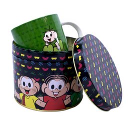 Caneca De Porcelana Na Lata Cebolinha 325ml - Turma Da Mônica - 2