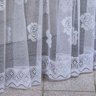 Cortina de Pia de Renda 1,42m x 80cm Branca - 2