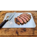 Ver imagem 1 de Tábua de Carne em Aço Inoxidável Multiuso com Alça 29x20cm