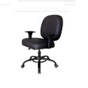 Ver imagem 2 de Cadeira Obeso Plus 180 Kgs Preta