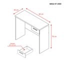 Ver imagem 4 de Mesa Office NT 2000 Nogal - Notável