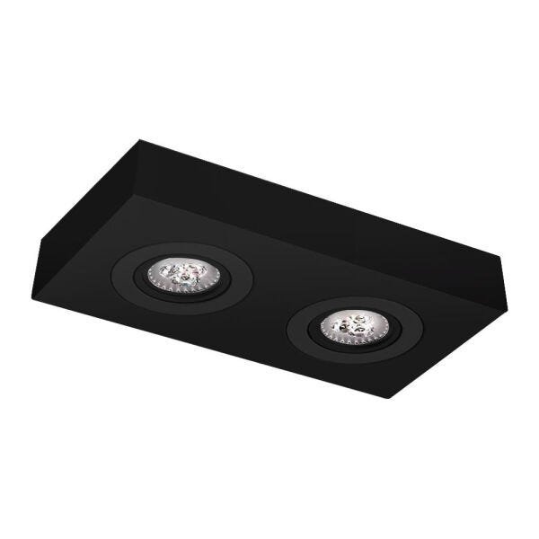 Spot Mix Box Sobrepor Preto 2x Ar111 M112-2Sp - 1