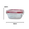 Potes Vidro Quadrado 170ml Fechamento Hermético 03 Unidades - 4