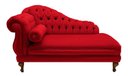 Ver imagem 2 de Recamier Divã Larissa 150cm Direito Suede:vermelho/liso