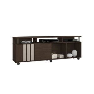 Rack para TV de até 70 Polegadas Atraente JCM Movelaria CAFÉ FOSCO/OFF JCM