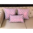 Ver imagem 6 de Kit 3 Almofadas Composê Rosê Gold Geométrico