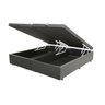 Base Box Baú King Bipartido Sintético Cinza - 1