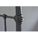Ver imagem 4 de Cama de Ferro Patente Viuva - Sem Peseira - Preto fosco