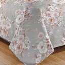 Ver imagem 3 de Kit Cobre Leito Colcha Casa Scarpa Mix Queen Estampado Dupla Face Floral 3 Peças - Marcela