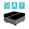 Base Cama Box Bipartido Queen Size Suede Cinza 40x158x198 - 2